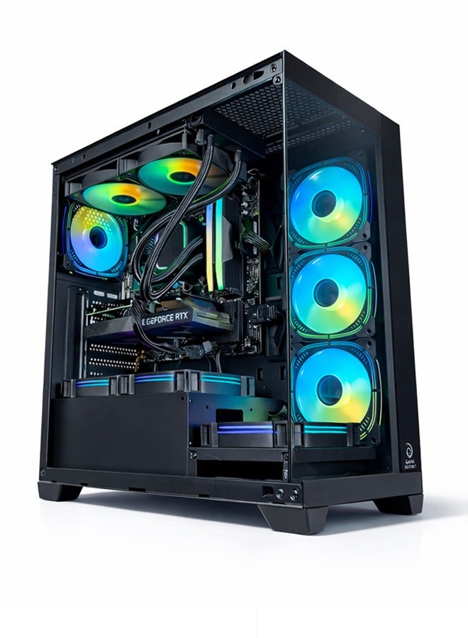 Game Sekret Phantom Gaming PC -  Intel Core i7-12700K | GeForce RTX 5060 8GB GPU | 32GB DDR5 RAM-1TB NVMe SSD | 240mm Liquid Cooler-B760 MB-650W 80+ PSU | WiFi-Bluetooth-Windows 11 Pro | Game Sekret Desktop Computer | 1 Year Warranty Black - Image 1
